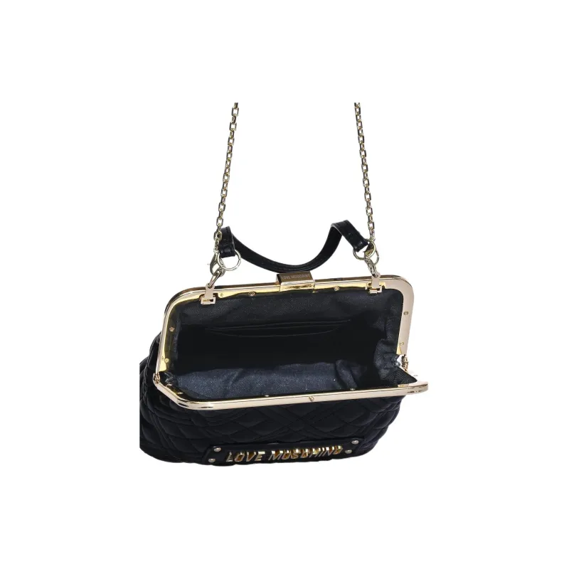 LOVE MOSCHINO Polyurethane Handbag, Shoulder Bag, Crossbody Bag Women's Black-4
