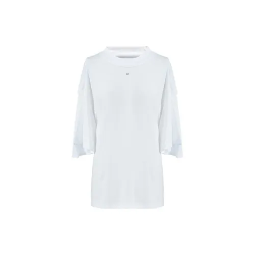 PushBUTTON T-Shirts Women's White