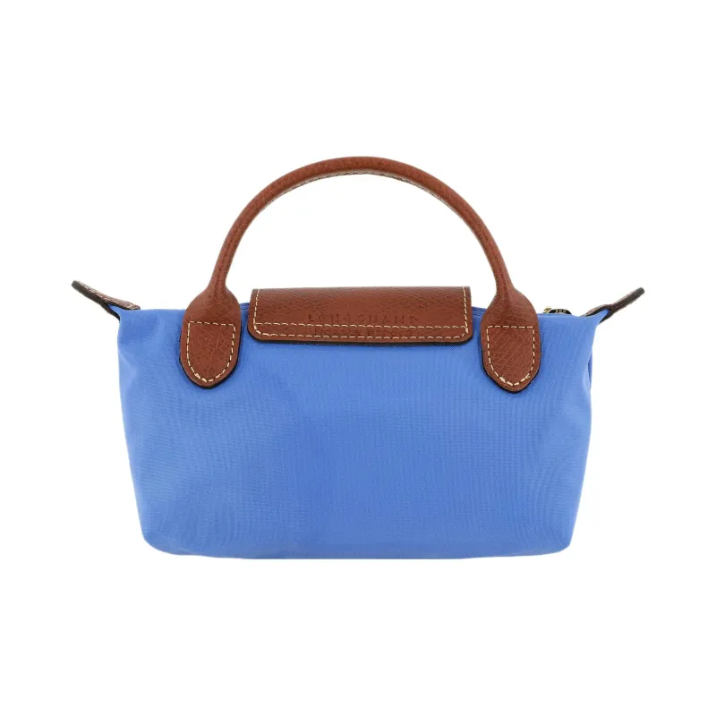 LONGCHAMP Le Pliage Recycled Canvas With Leather Trim Canvas Bag Dumpling Bag Handbags Regular Women's Blue-2