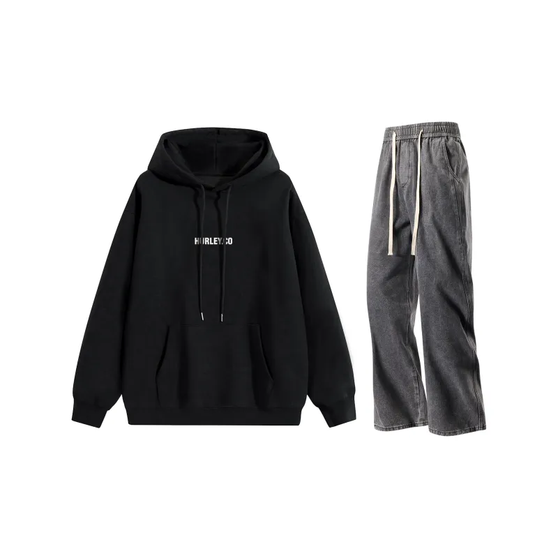 Hurley Sweatshirt Sets Unisex-15