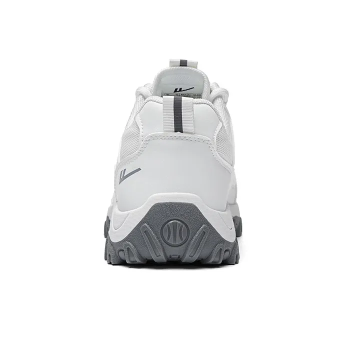 Warrior Shock Absorbing, Non Slip, Wear Resistant, Breathable And Lightweight Low Top Running Shoes Unisex White Gray-3