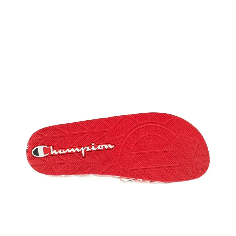 Champion Ipo Slides 'Repeat Print Scarlet'-4