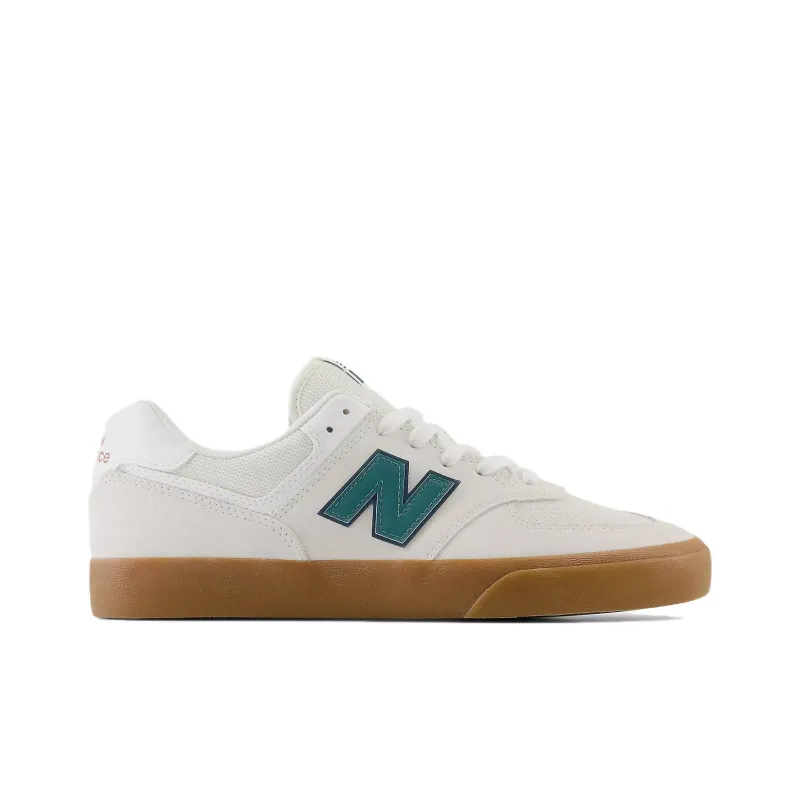 New Balance Numeric 574 574 Vulc Warm Cushioning And Wear Resistant Low Top Skateboard Shoes Unisex White-1