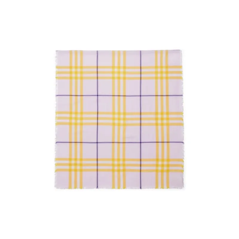 Burberry Checked Wool Scarf-0