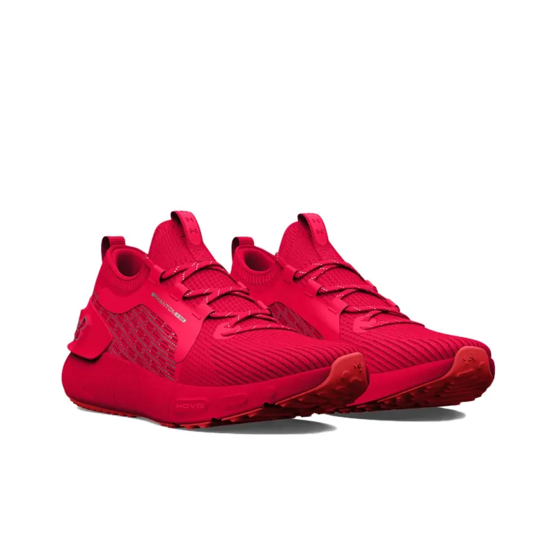 Under Armour HOVR Phantom 3 Wear resistant And Lightweight Low Top Running Shoes Unisex Red-1