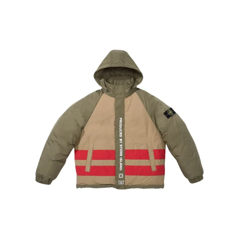 Supreme Stone Island Reversible Down Puffer Jacket-6