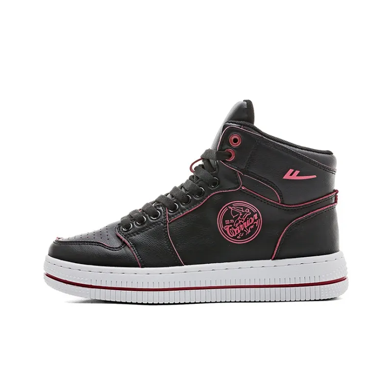 Warrior Warrior High Top Skateboard Shoes Men's Black Red-0