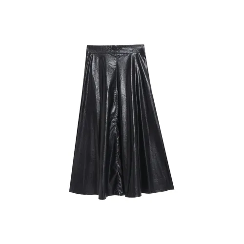 QUIET ANGEL Leather Long Skirts Women's