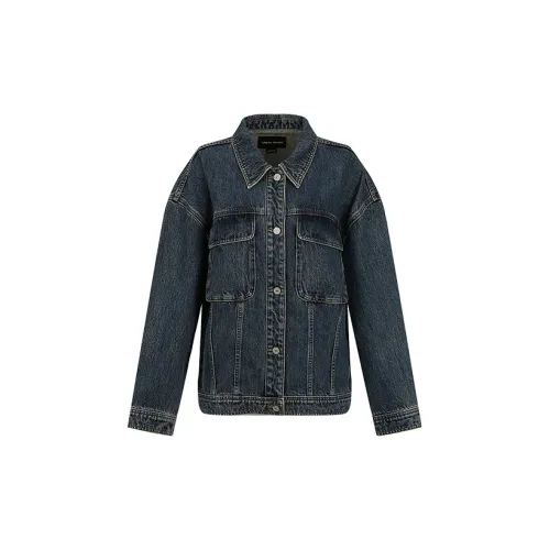 URBAN REVIVO Denim Jackets Women's Sky Blue