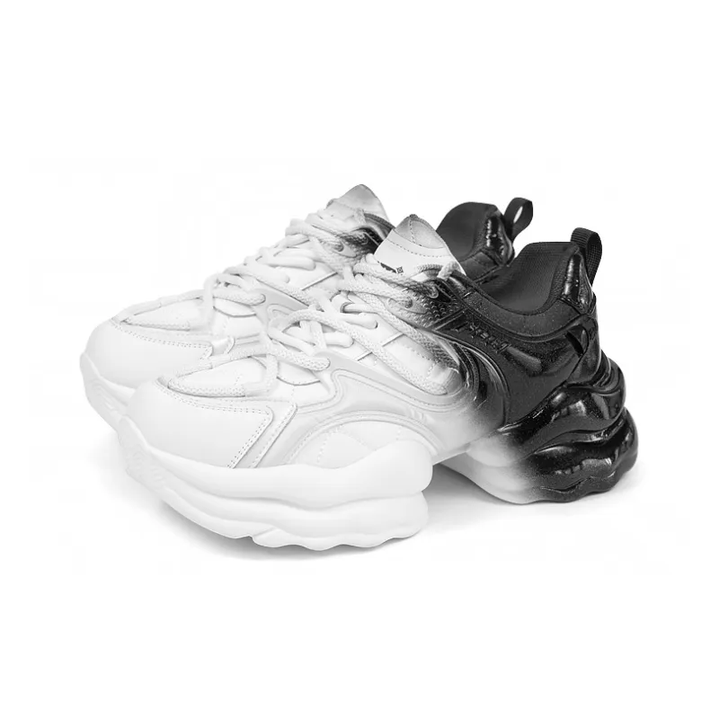 TINMUU Lightweight Height Increasing Mid Top Chunky Sneakers Unisex-3