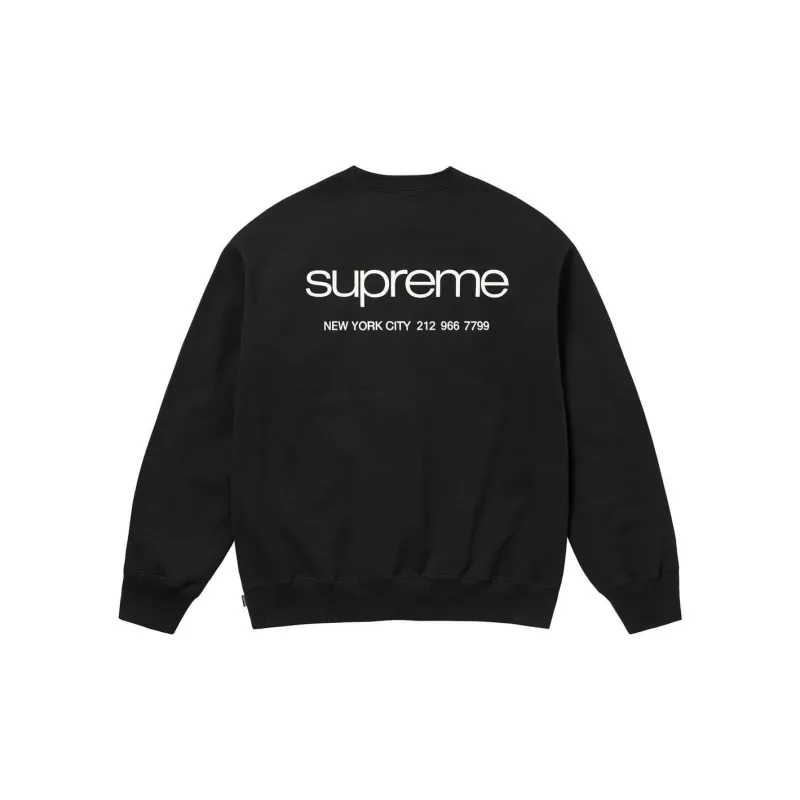 Supreme Nyc Crewneck Black L - POIZON