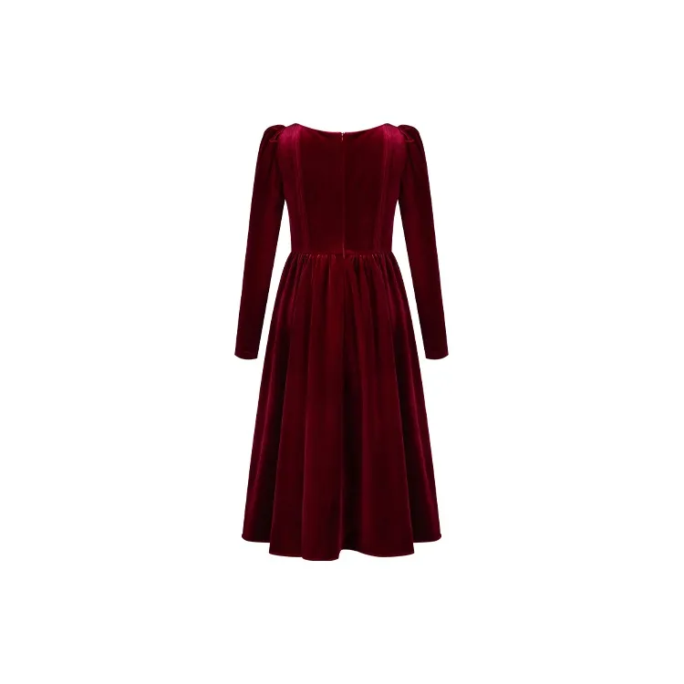 TAMMY TANGS Long Sleeved Dress Women's Red-1