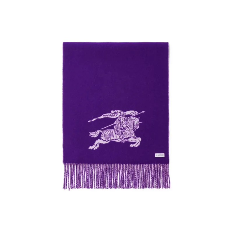Burberry Equestrian Knight Cashmere Scarf-2