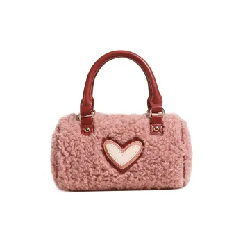 AILUXI Plush Crossbody Handbags Medium Size Women's Strawberry Filled Pastry