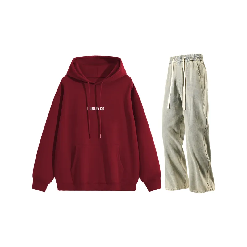 Hurley Sweatshirt Sets Unisex-37