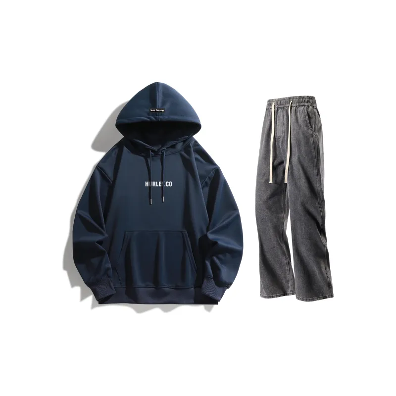 Hurley Sweatshirt Sets Unisex-25