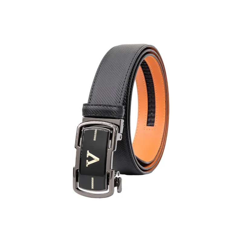NINE NAIL 9 Section Spike V Shaped Victory Loop Automatic Buckle Leather Belts Men's Width  3.5cm-7