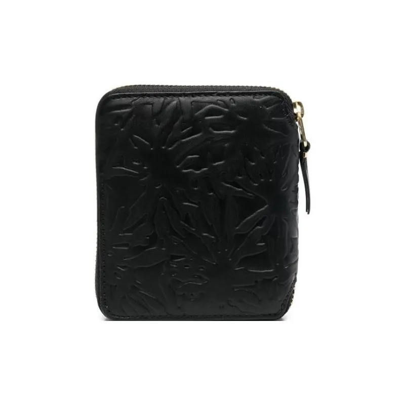 CDG Cow Leather Wallet Regular Unisex Black-1