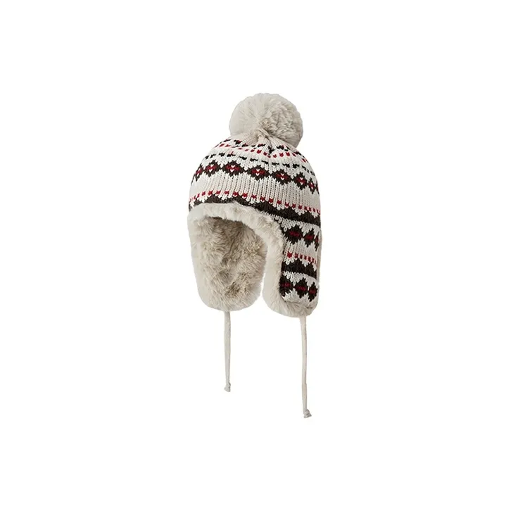 FREE RABBITⅡ Knitted Fabric Pullover Hat Unisex-4