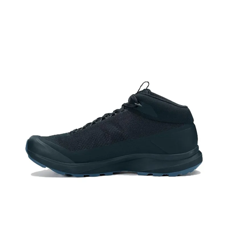 Arcteryx Aerios Cushioning Wear Resistant Mid Top Outdoor Shoes Unisex Black Green-0
