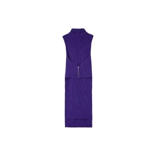 JIL SANDER Detachable-collar Knitted Dress