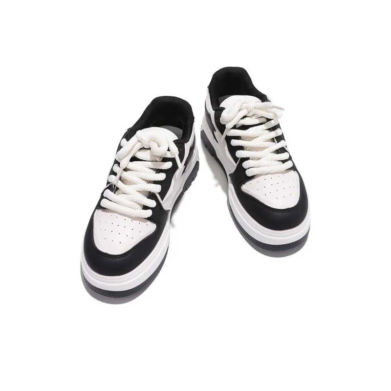 MIIOW Trend Party Series Coverage Wear Resistant Height Increasing Low Top Skateboard Shoes Women's-15