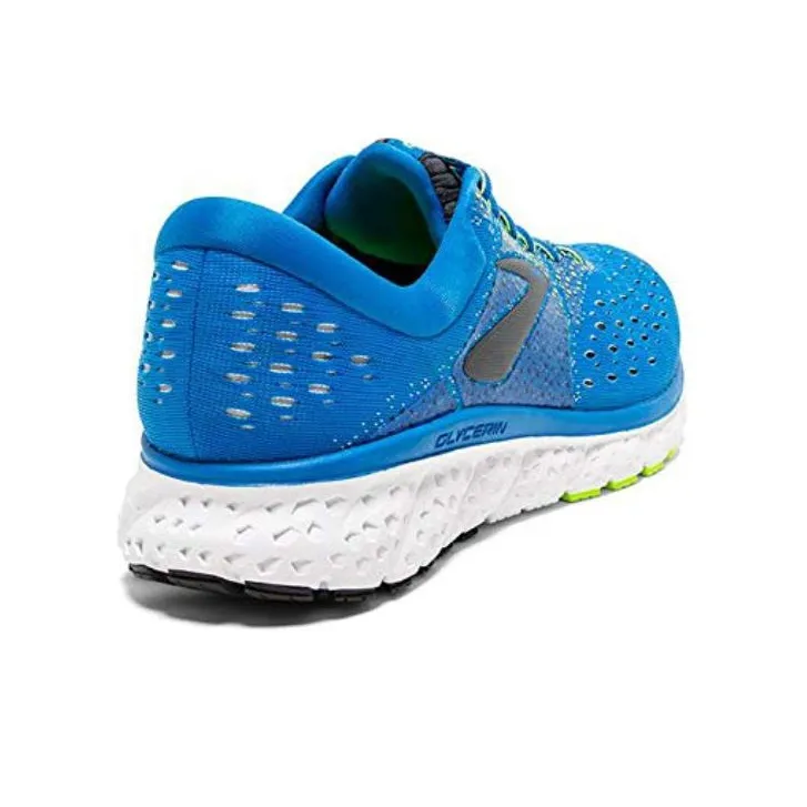Brooks Glycerin 16 Cushioning And Breathable Low Top Running Shoes Men's Blue-3