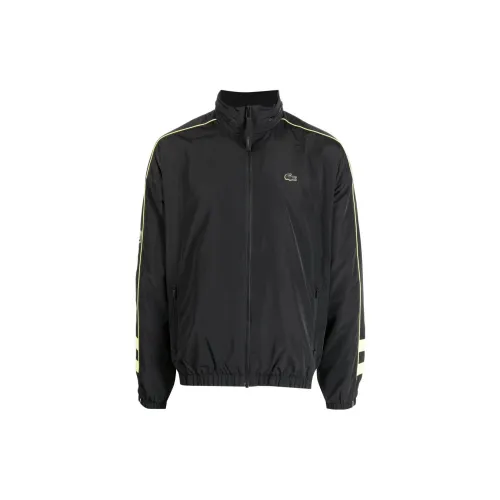 LACOSTE Concealed-hood Logo-patch Jacket