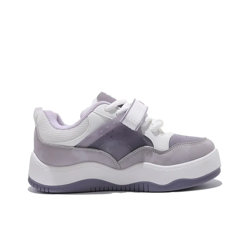 MIIOW Trend Party Series Coverage Wear Resistant Lightweight Height Increasing Low Top Skateboard Shoes Women's-9