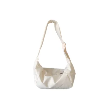 UNITE STAR Nylon Dumpling Bag Shoulder Bag Women's Black/Ecru