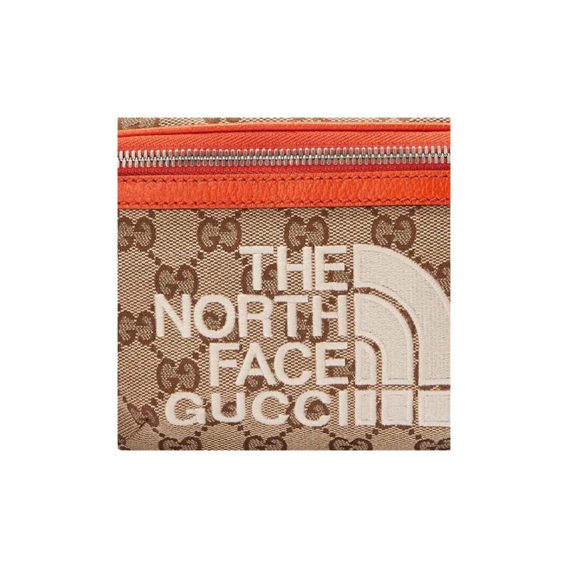 GUCCI X THE NORTH FACE Unisex Fanny Pack Beige/Orange-7