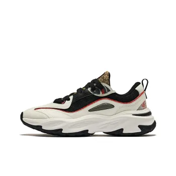 Erke Dragon Rising Abrasion-Resistant Low-Top Casual Shoes Men's Microcrystal White/Jet Black
