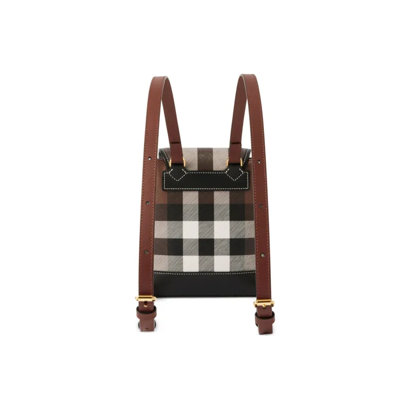 Burberry Polyurethane Backpack Mini Women's Brown & Multicolor-1