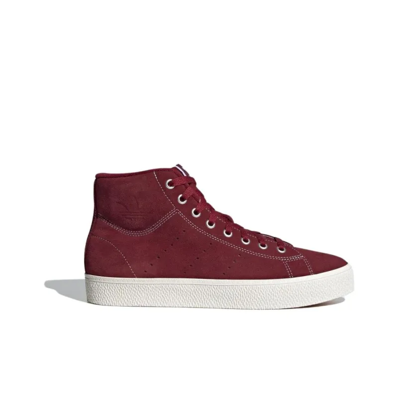 Adidas Originals STAN SMITH Collection Slip Resistant Cushioning Mid Top Skateboard Shoes Unisex Red-1