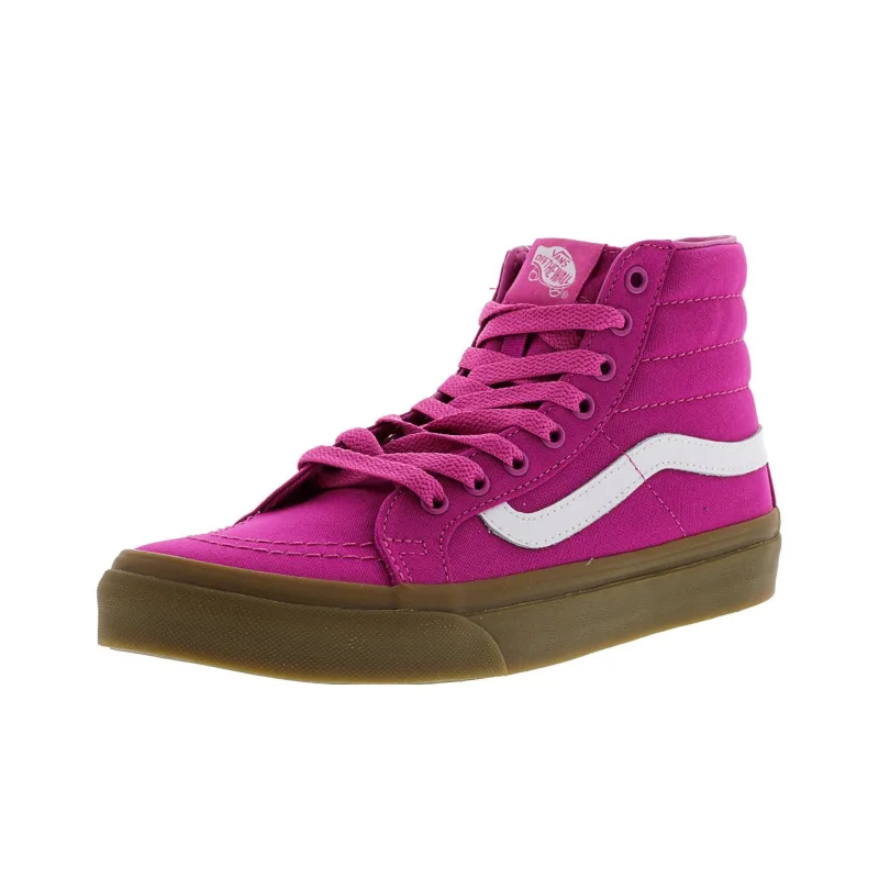 Vans Sk8 Hi Slim Light Gum Raspberry Rose Women's-2