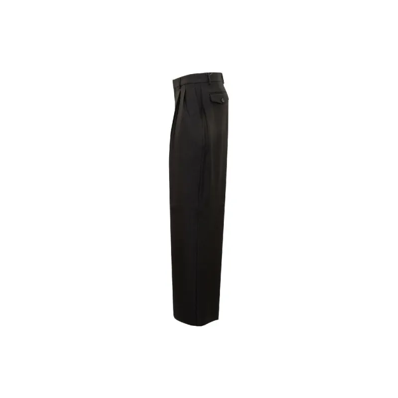 VERSACE Logo Patch Tailored Trousers-2