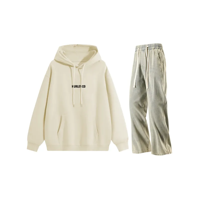 Hurley Sweatshirt Sets Unisex-33