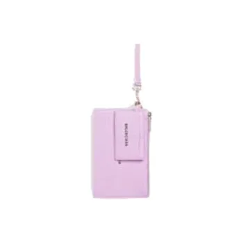 Balenciaga Leather Wallet Women's Light Purple