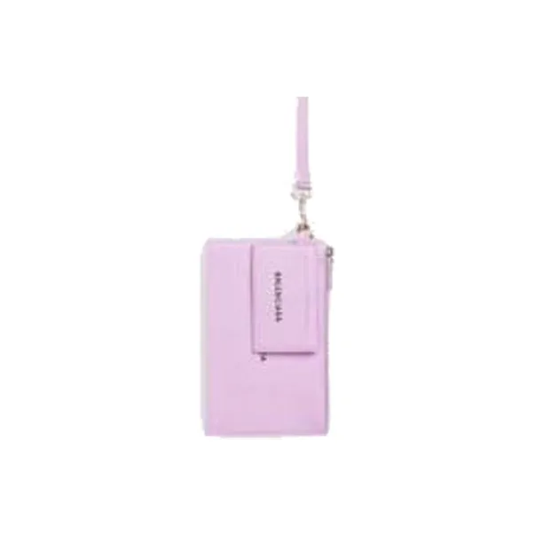 Balenciaga Leather Wallet Women's Light Purple-0