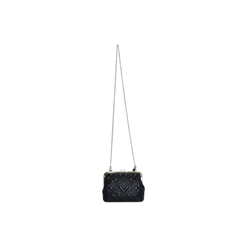 LOVE MOSCHINO Polyurethane Handbag, Shoulder Bag, Crossbody Bag Women's Black-3