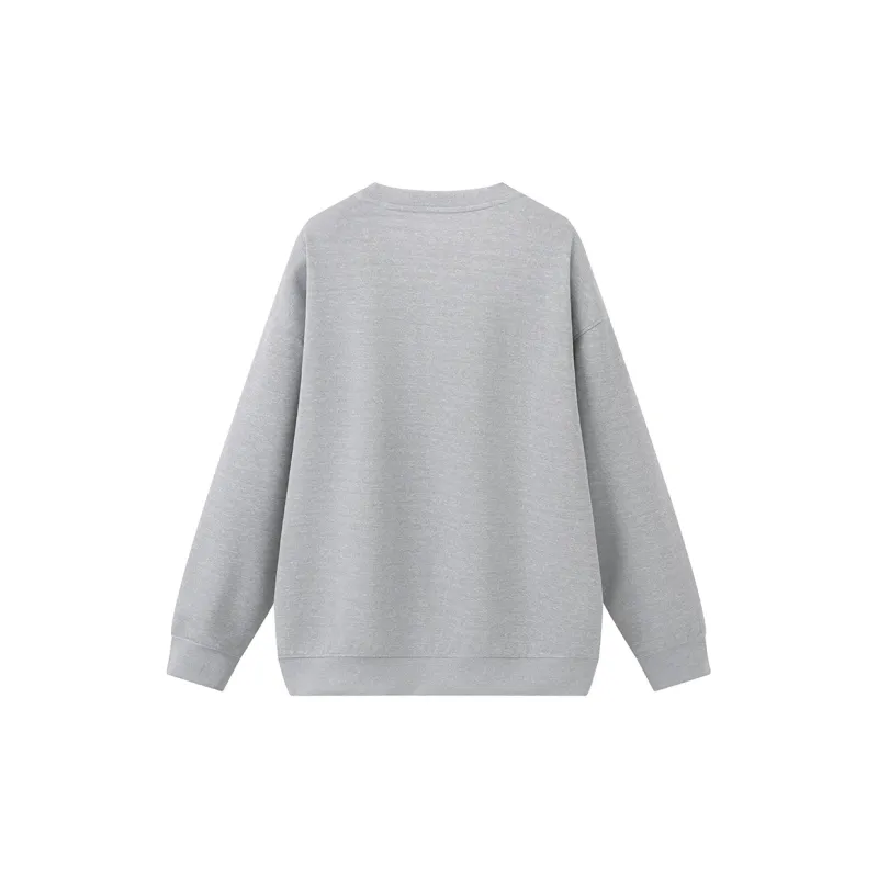 Anyveiw Crew Neck Thickened Pullover Long Sleeved Sweatshirt Unisex-6