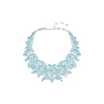 Swarovski Gema Crystal Necklaces Women's Blue