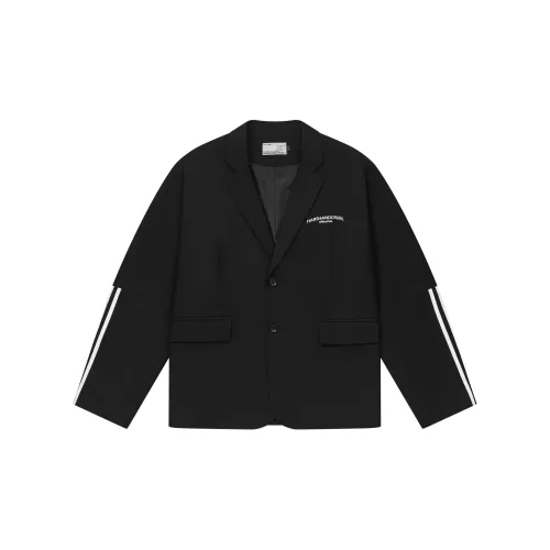 HARSH AND CRUEL Business Suits Unisex Black