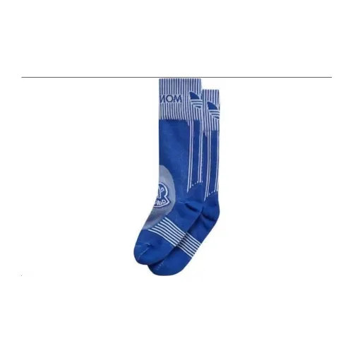 Moncler X Adidas Originals Logo Socks Royal Blue