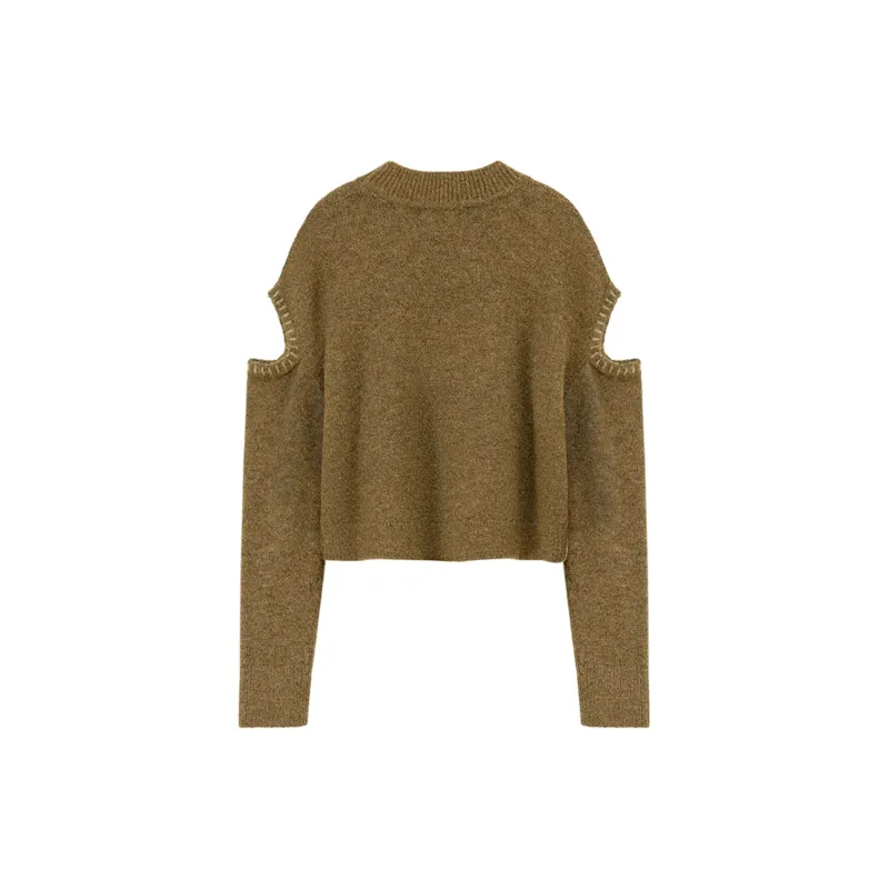 NO ONE ELSE Sweaters Women's Mustard Green-1