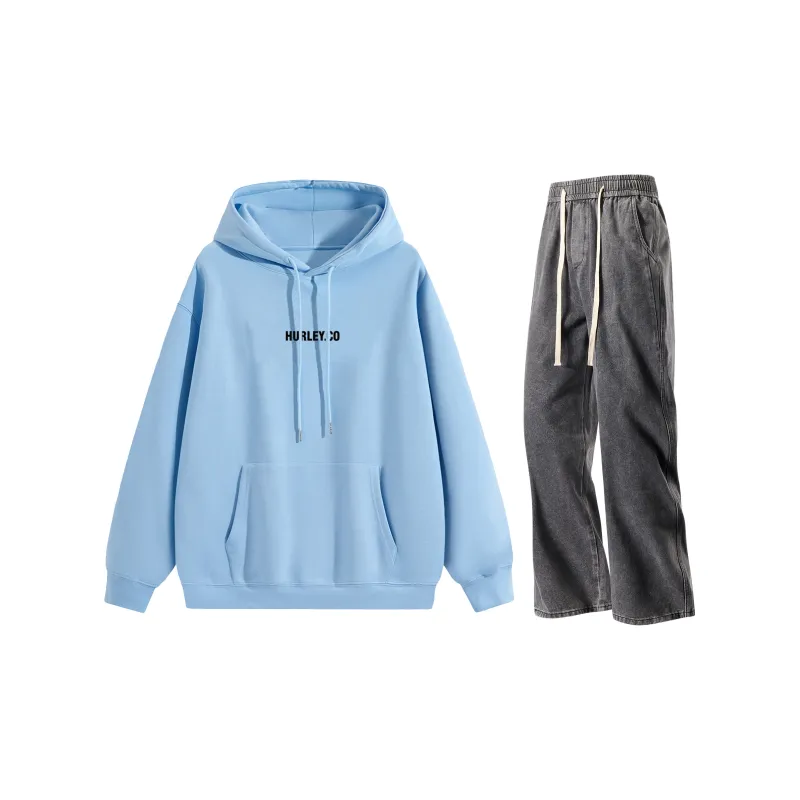 Hurley Sweatshirt Sets Unisex-7