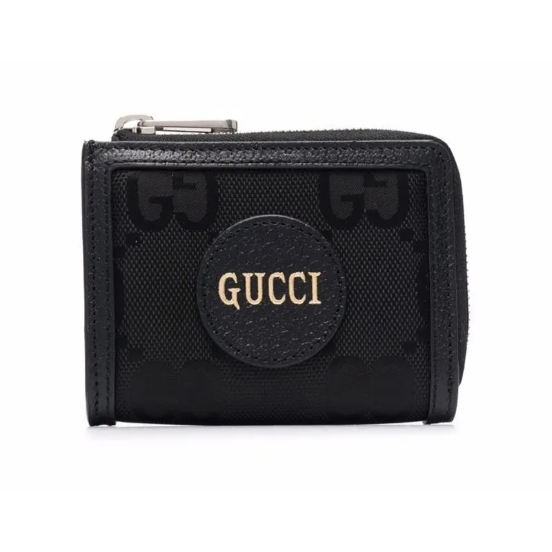GUCCI Off The Grid Calfskin With Canvas Wallet Men's Black-0