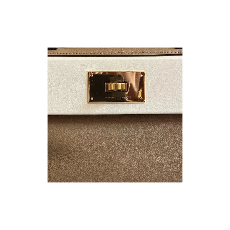 HERMES 24/24 Evercolor Leather Shoulder Bag Crossbody Bag Handbag Mini Women's Tea Brown Multicolor NATA-7