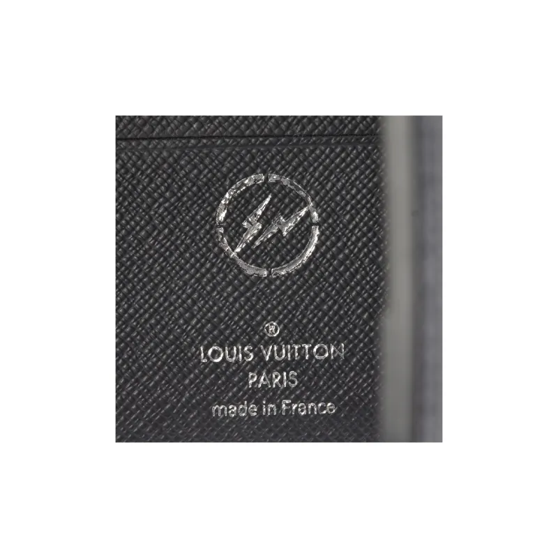 LOUIS VUITTON Coated Canvas Wallet Regular Unisex Black-4