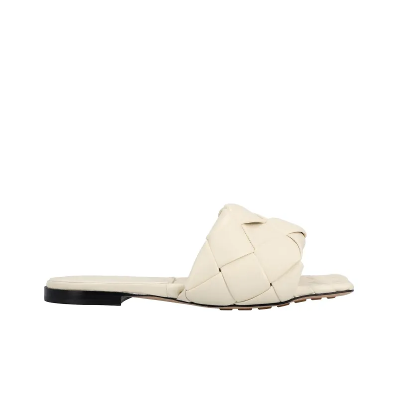 Bottega Veneta Lido Slide Slippers Women's White-1